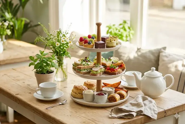 7 Best Vegan Afternoon Teas in London article cover image
